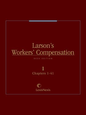 cover image of Larson's Workers' Compensation